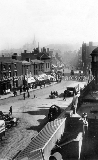 Park Street from Setmour House, Walsall. c.1918.